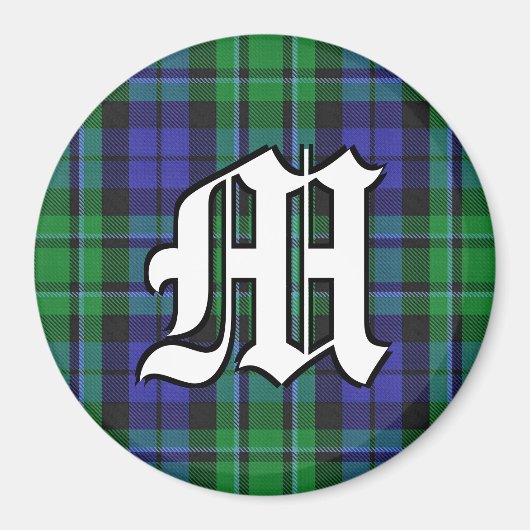 Clan MacCallum Tartan Betonaccenten Magneet (Voorkant)