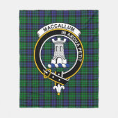 Clan MacCallum Tartan Pset Fleece Deken (Voorkant)