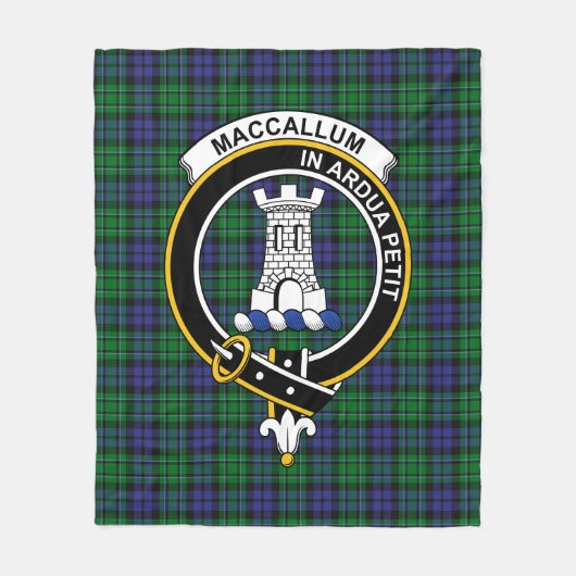 Clan MacCallum Tartan Pset Fleece Deken (Voorkant)