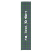 Clan MacCallum Tartan Pset Table Runner Korte Tafelloper (Voorkant)
