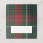 Clan MacClain Bruiloft Gevouwen Plaats Kaart Plaatskaartje (Buitenkant ongevouwen)