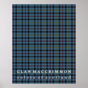 Clan MacCrimmon Colors of Scotland Tartan Poster