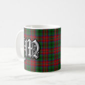 Clan MacCulloch Letter M Monogram Tartan Koffiemok (Voorkant links)