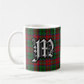 Clan MacCulloch Letter M Monogram Tartan Koffiemok (Links)