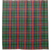 Clan MacCulloch Pset Red Blue Green Tartan Douchegordijn (Voorkant)