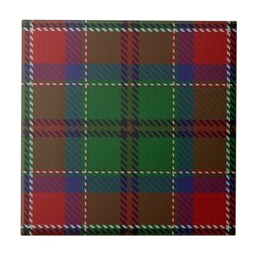 Clan MacCulloch Scottish Expressions Tartan Tegeltje (Voorkant)