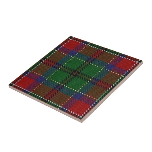 Clan MacCulloch Scottish Expressions Tartan Tegeltje (Zijkant)