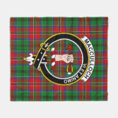 Clan MacCulloch Tartan Pset Fleece Deken (Voorkant (Horizontaal))