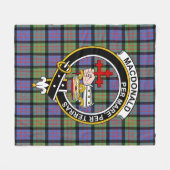 Clan MacDonald Ancient Macdonalds van Donald Tarta Fleece Deken (Voorkant (Horizontaal))
