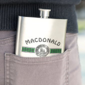 Clan MacDonald (bewerken) Crest & Tartan Flacon (Voorbeeld)