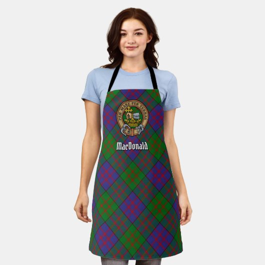 Clan MacDonald Crest Apron Schort (Gedragen)