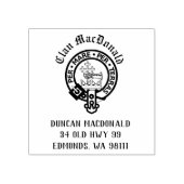 Clan MacDonald Crest Badge  Rubberstempel (Afrduk)