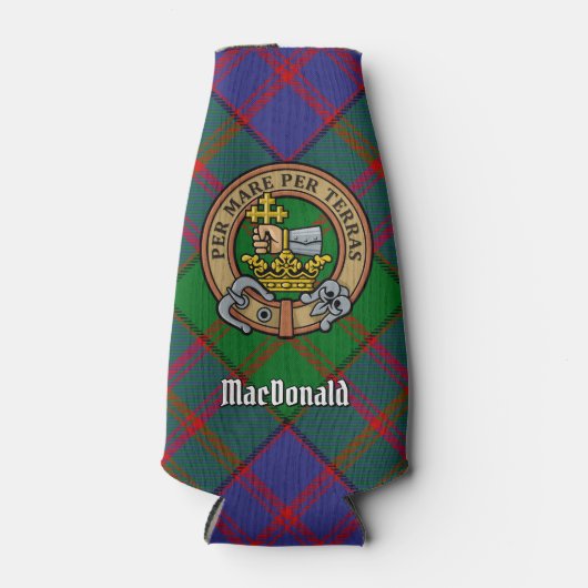 Clan MacDonald Crest Bottle Cooler (Voorkant)