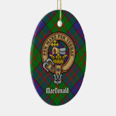 Clan MacDonald Crest Ceramic Ornament (Rechts)