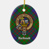 Clan MacDonald Crest Ceramic Ornament (Voorkant)