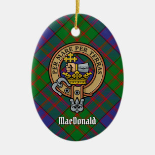 Clan MacDonald Crest Ceramic Ornament