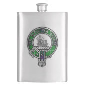 Clan MacDonald Crest Flask Flacon (Voorkant)