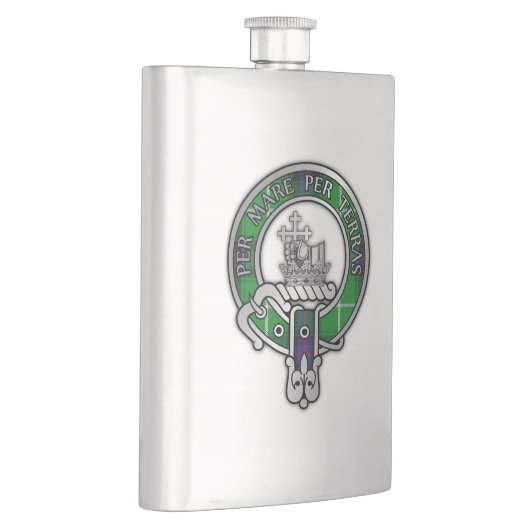 Clan MacDonald Crest Flask Flacon (Rechts)