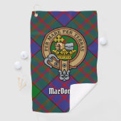Clan MacDonald Crest Golf Towel Golfhanddoek (Insitu)