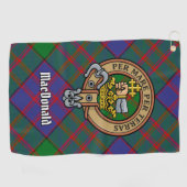 Clan MacDonald Crest Golf Towel Golfhanddoek (Horizontaal)