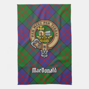 Clan MacDonald Crest Kitchen Towel Theedoek