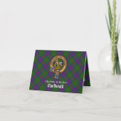 Clan MacDonald Crest over Tartan (Voorkant)