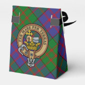 Clan MacDonald Crest over Tartan Favor Box Bedankdoosjes (Achterkant)