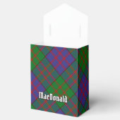 Clan MacDonald Crest over Tartan Favor Box Bedankdoosjes (Geopend)