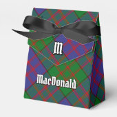 Clan MacDonald Crest over Tartan Favor Box Bedankdoosjes (Voorkant Zijde)