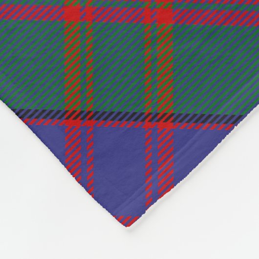 Clan MacDonald Crest over Tartan Fleece Deken (Hoek)