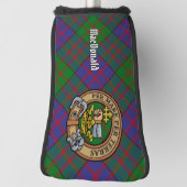 Clan MacDonald Crest over Tartan Golfheadcover (Draai 90)