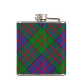 Clan MacDonald Crest over Tartan Heupfles (Achterkant)