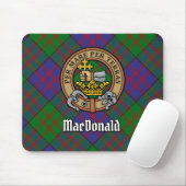 Clan MacDonald Crest over Tartan Muismat (Met muis)