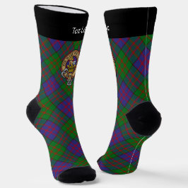 Clan MacDonald Crest over Tartan Socks Sokken