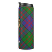 Clan MacDonald Crest over Tartan Thermosbeker (Geroteerd rechts)