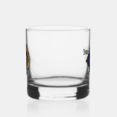Clan MacDonald Crest over Tartan Whisky Glas (Links)