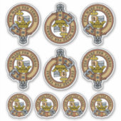 Clan MacDonald Crest Sticker Set (Voorkant)