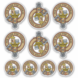 Clan MacDonald Crest Sticker Set
