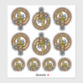 Clan MacDonald Crest Sticker Set (Vel)
