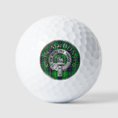 Clan MacDonald Crest & Tartan Golfballen (Voorkant)