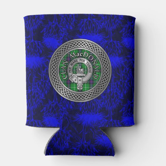 Clan MacDonald Crest & Tartan Knot Blikjeskoeler (Achterkant)