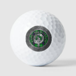 Clan MacDonald Crest & Tartan Knot Golfballen