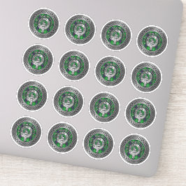 Clan MacDonald Crest & Tartan Knot Sticker