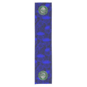 Clan MacDonald Crest & Tartan Korte Tafelloper (Voorkant)