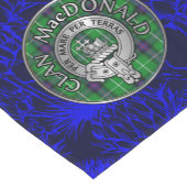 Clan MacDonald Crest & Tartan Korte Tafelloper (Hoek)