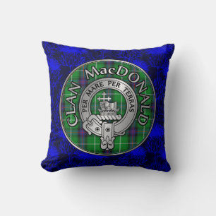 Clan MacDonald Crest & Tartan Kussen