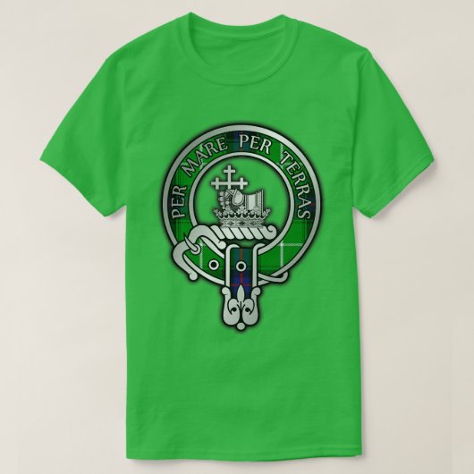 Clan MacDonald Crest Tartan T-shirt (Design voorkant)