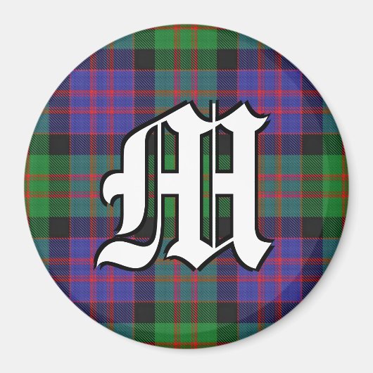 Clan MacDonald Donald Tartan Betonaccenten Magneet (Voorkant)