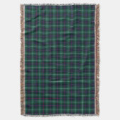 Clan MacDonald Donkerblauw en Groen Schots Tartan Deken (Voorkant Verticaal)