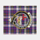 Clan MacDonald Dress Modern Macdonalds of Donald T Fleece Deken (Voorkant (Horizontaal))